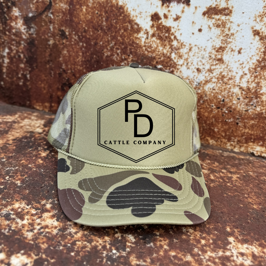 PD Cattle Camo Trucker Cap