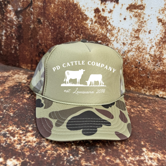 PD Cattle Camo Trucker Cap