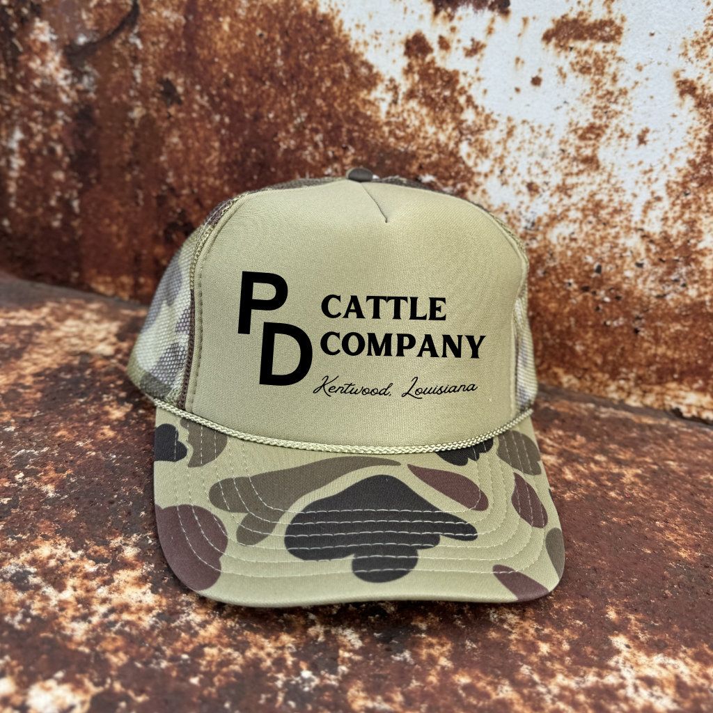 PD Cattle Camo Trucker Cap