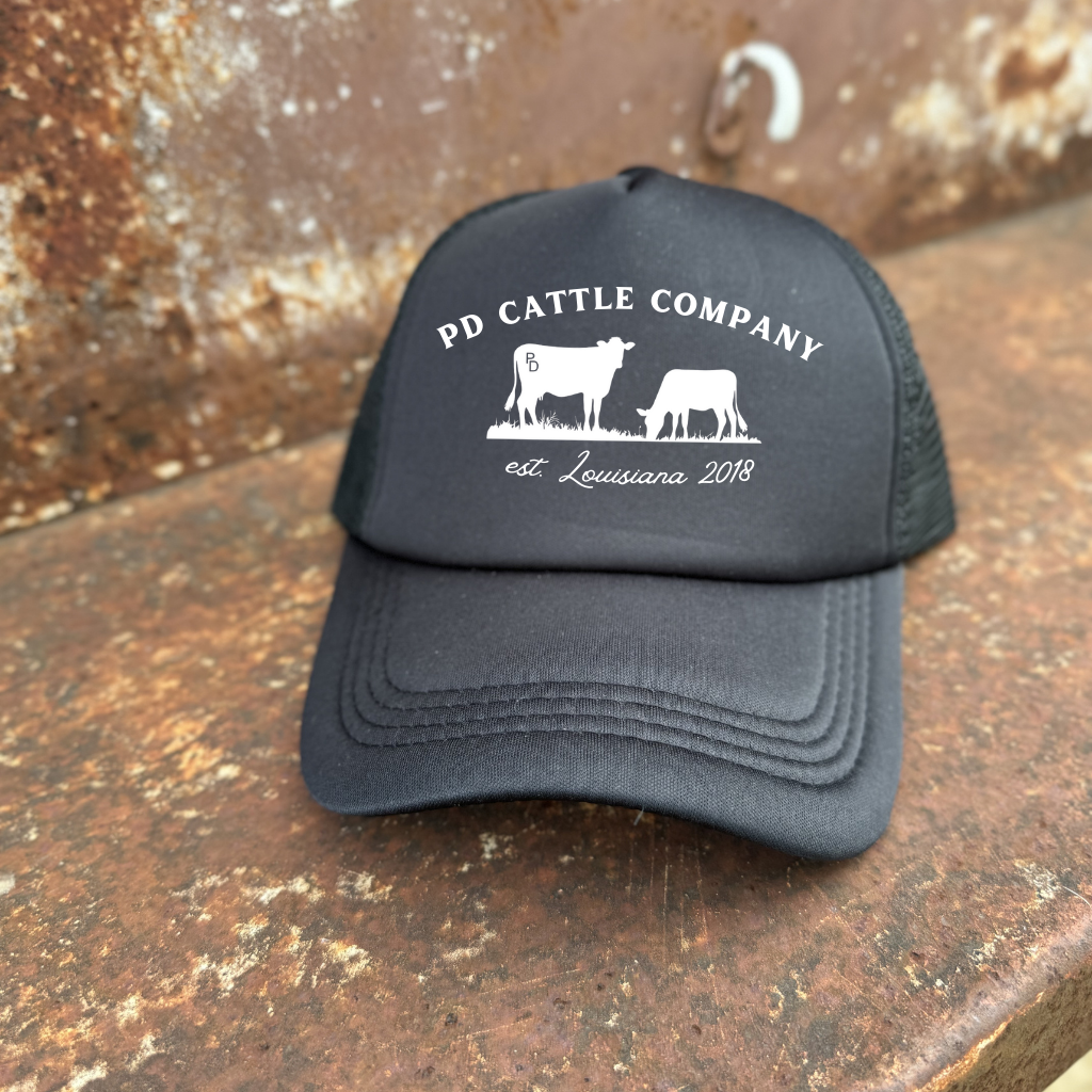 PD Cattle Jet Black Trucker Cap