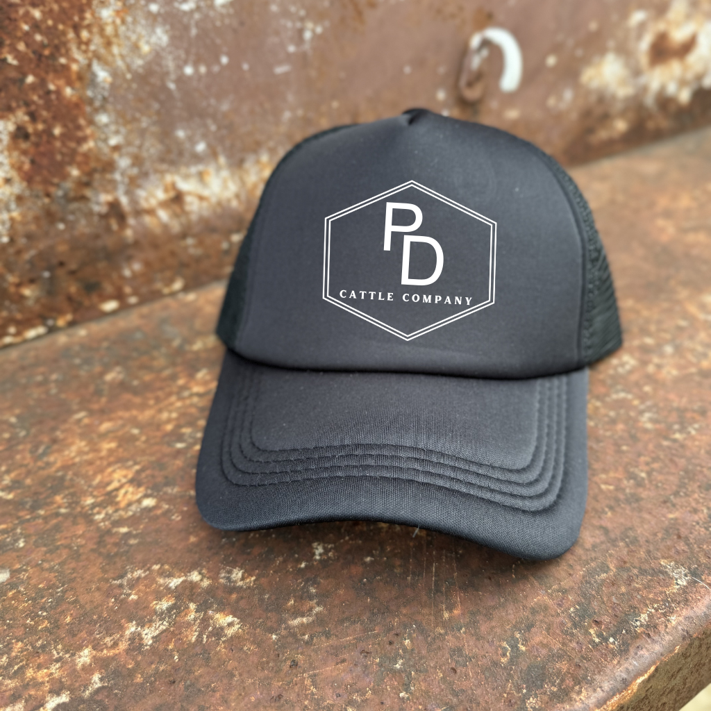 PD Cattle Jet Black Trucker Cap