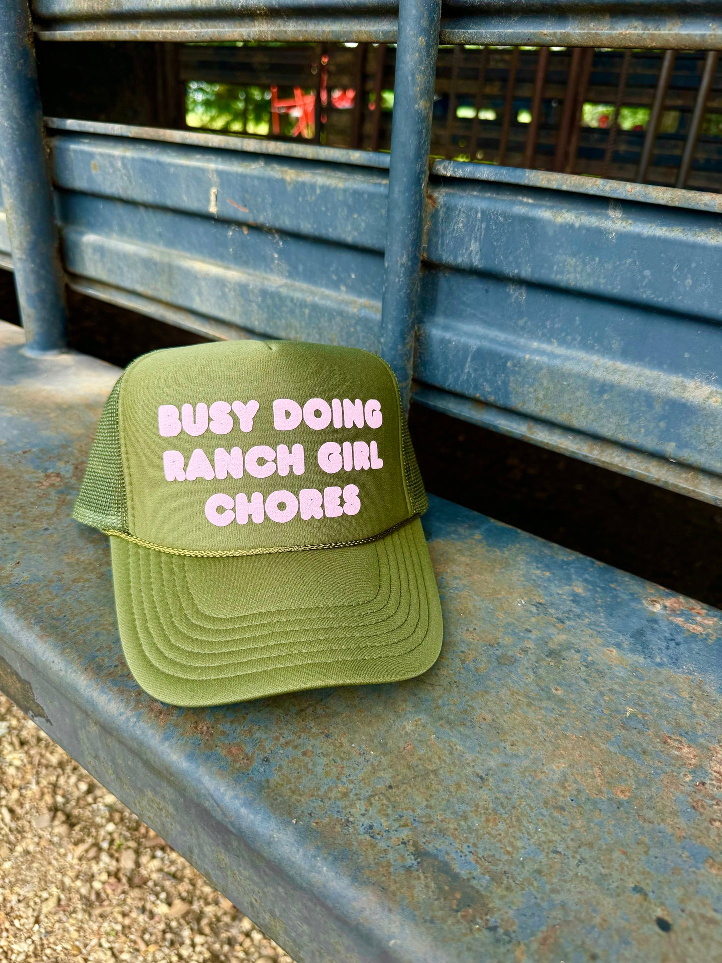 Ranch Girl Chores Trucker Cap