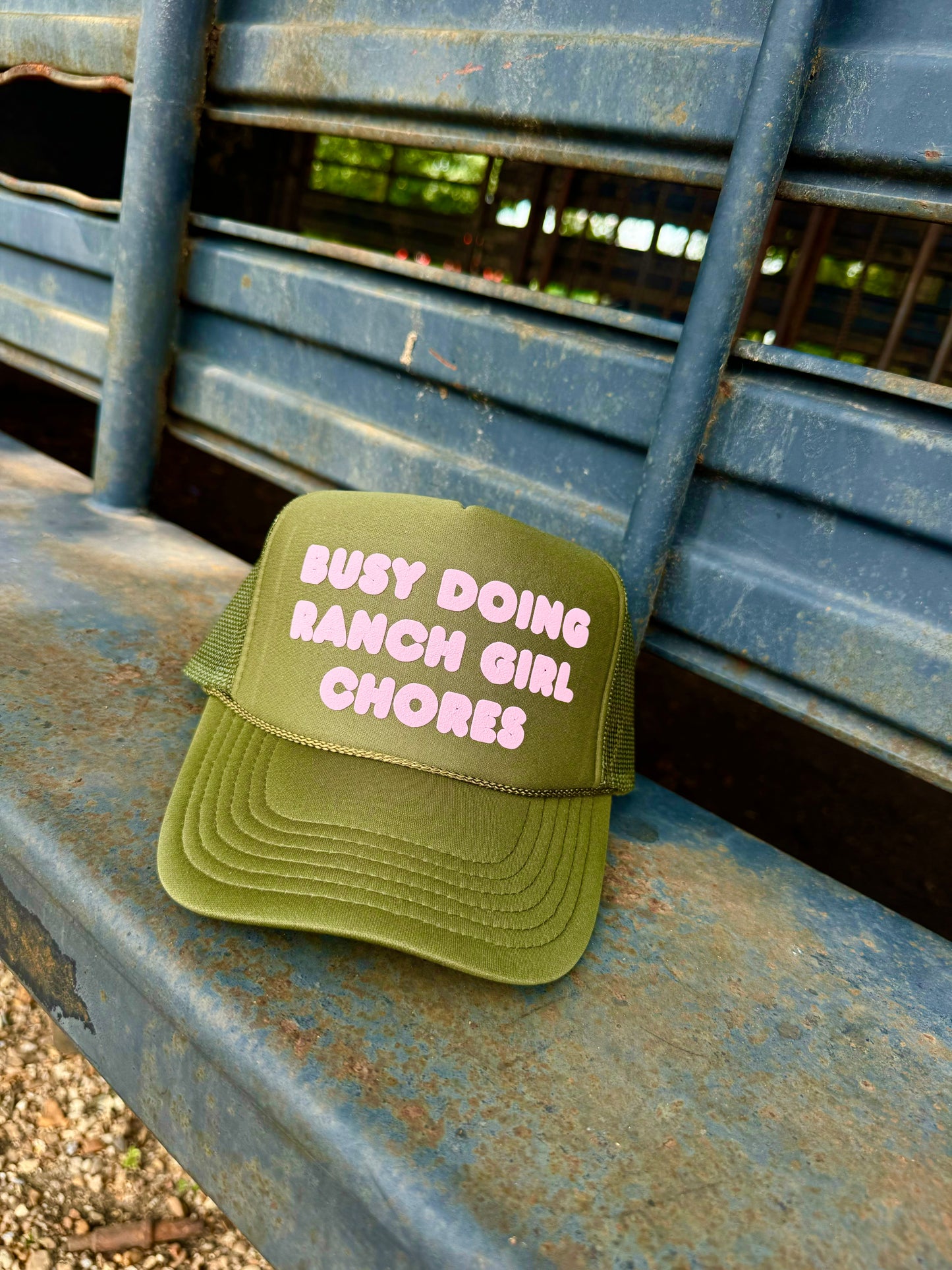 Ranch Girl Chores Trucker Cap