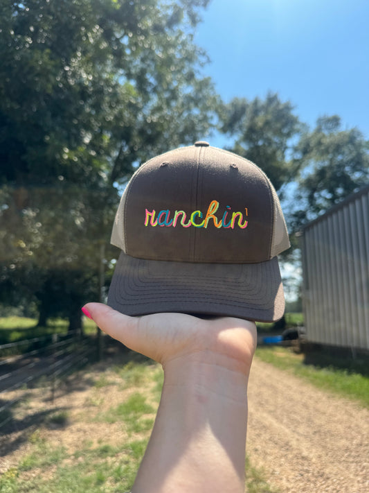 ranchin' neon cap -- traditonal style