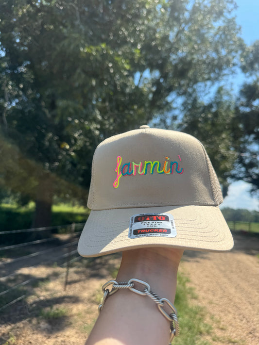 farmin' neon cap