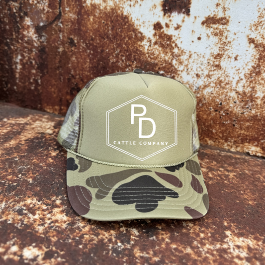 PD Cattle Camo Trucker Cap