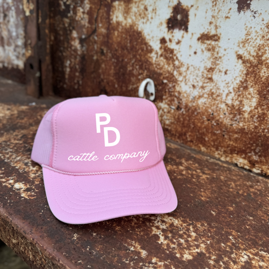 PD Cattle Pink Trucker Cap
