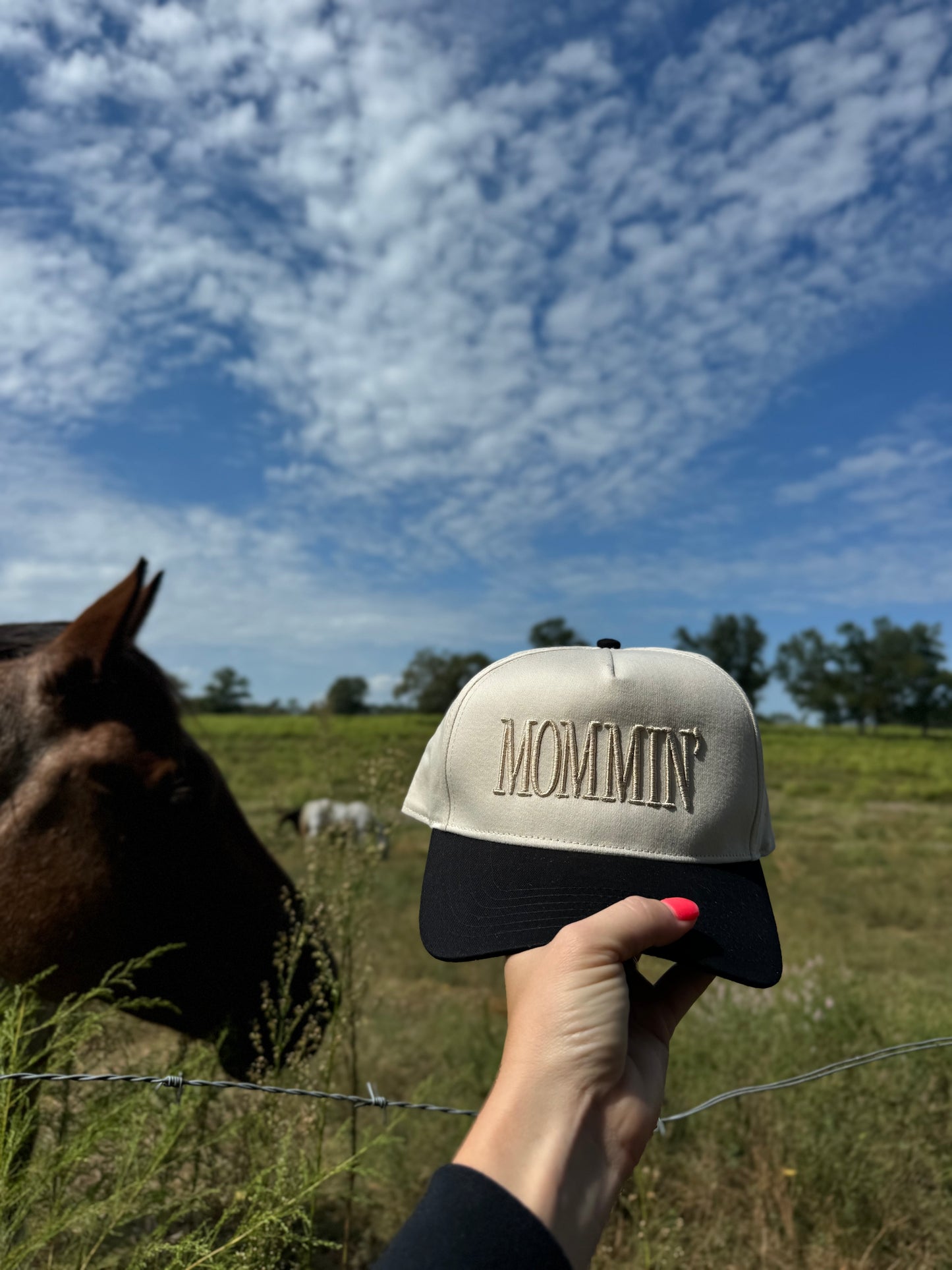 “Mommin” Puff Hat